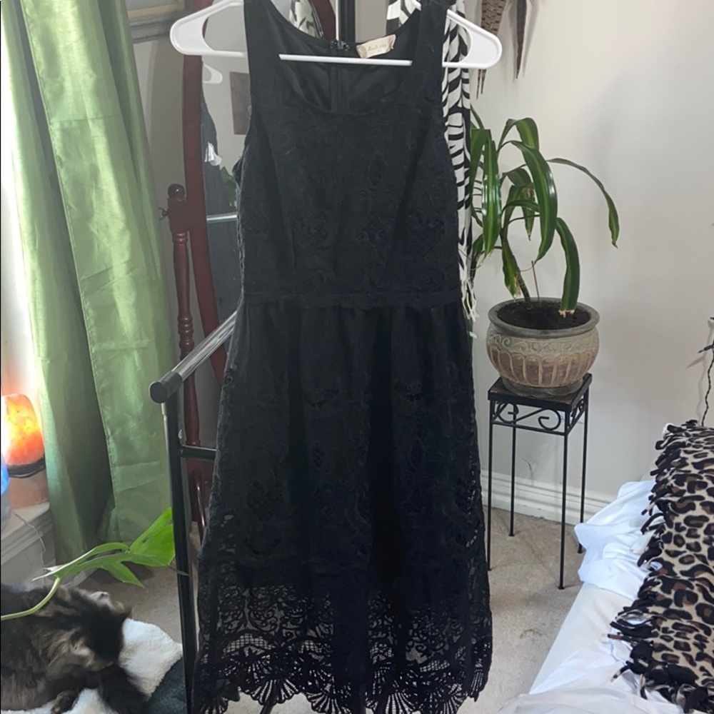 Black lace dress